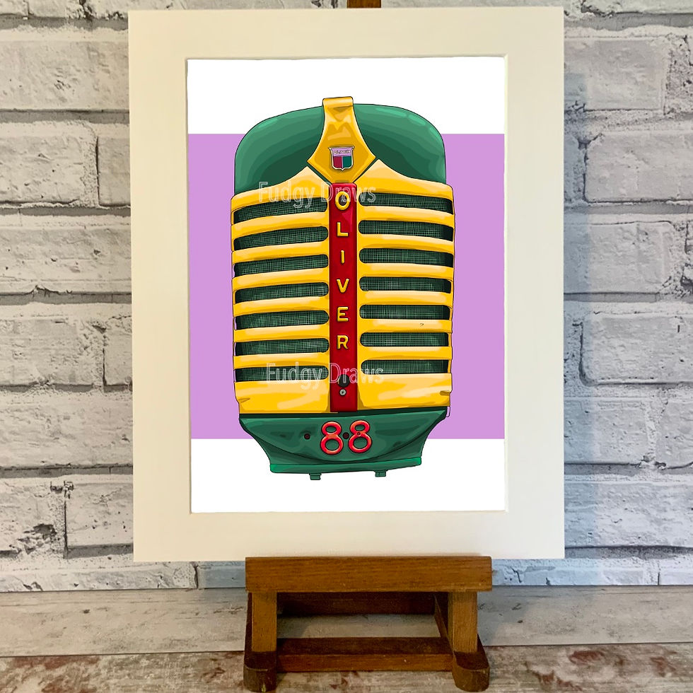 Thumbnail: Oliver 88 Tractor Grille Front End Art Print