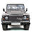 Thumbnail: Silver Land Rover Defender Front View Art Print