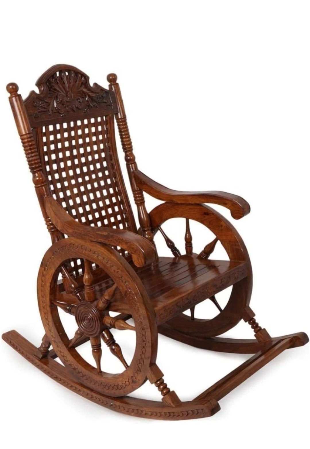 Wooden Rocking Chair – Comfortable Relaxing Chair for Indoor & Outdoor Seating