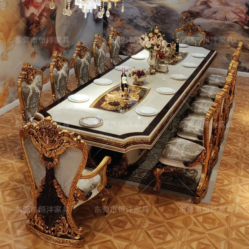 French Furniture European Court Restaurant retro luxury handmade solid wood