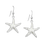 Thumbnail: Silver Mother of Pear Starfish Earrings