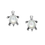 Thumbnail: Silver Turtle Studs inlaid with Mother of Pearl