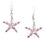 Thumbnail: Silver Pink Mother of Pearl Starfsih Earrings