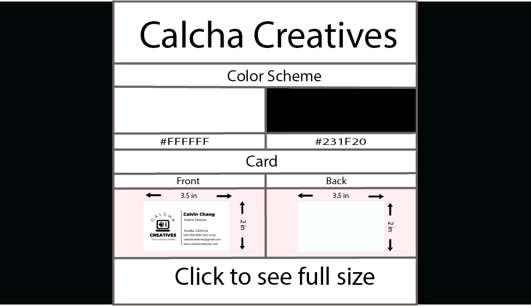 Business Cards (1 sided)