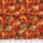 Rust Autumn Acorns Cotton Fabric