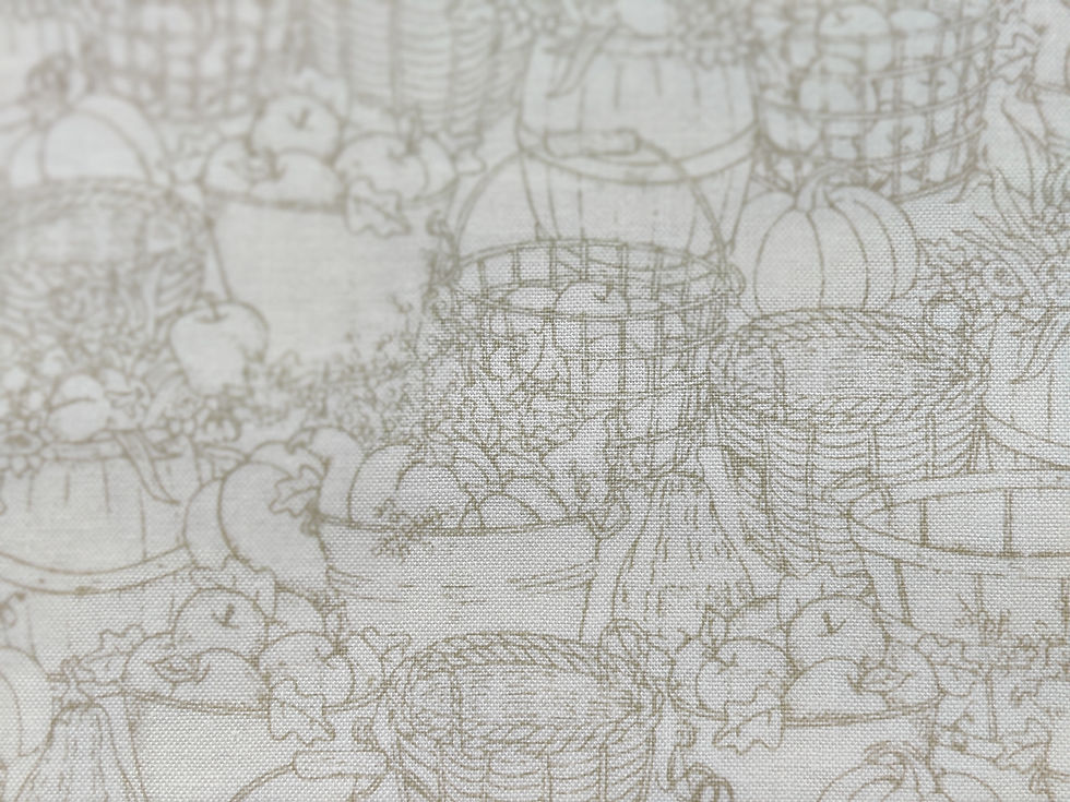 Thumbnail: Maywood Studio Cotton Fabric Sweater Weather White Print