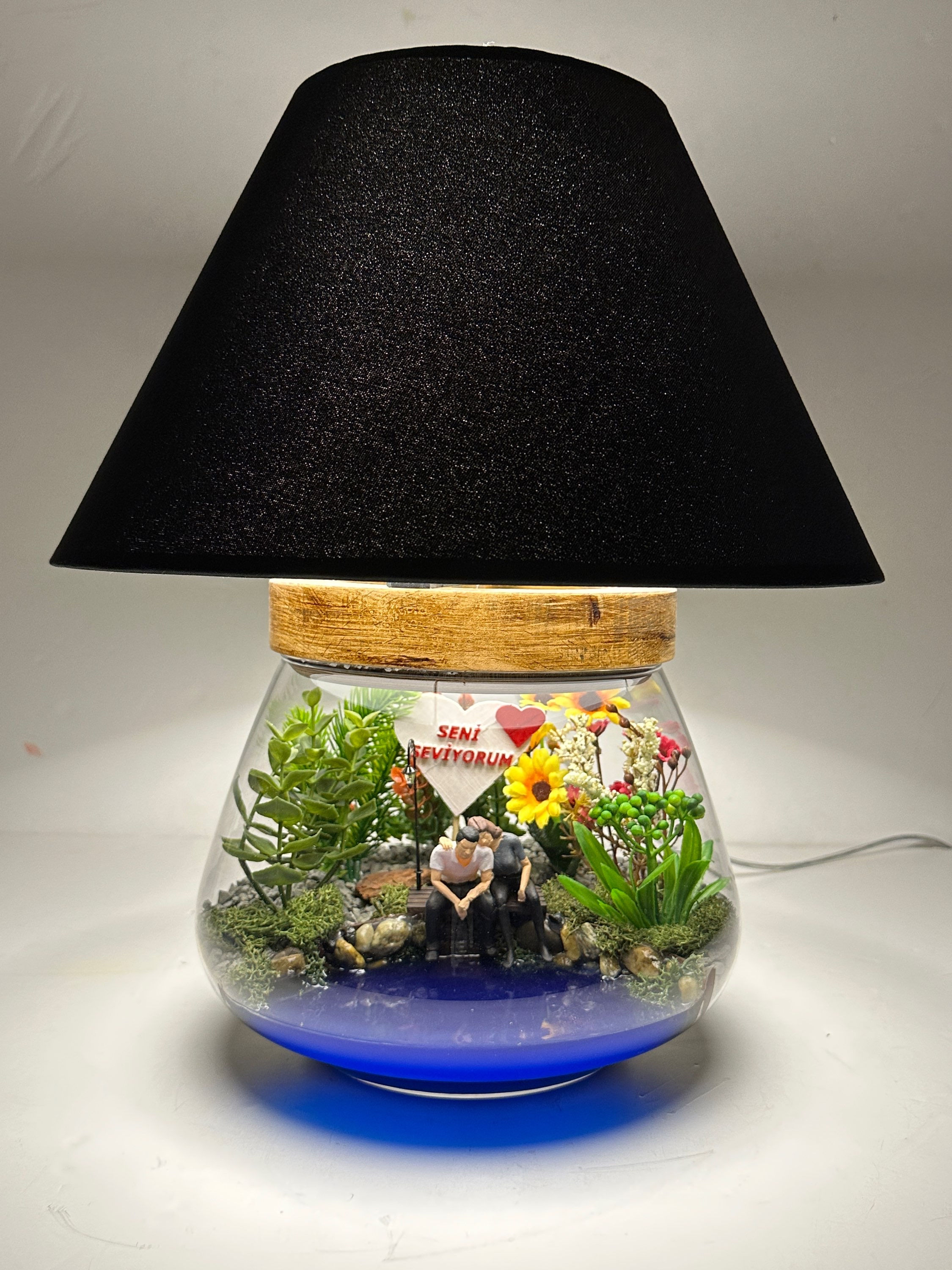 Sevgiliye Özel Abajur Teraryum