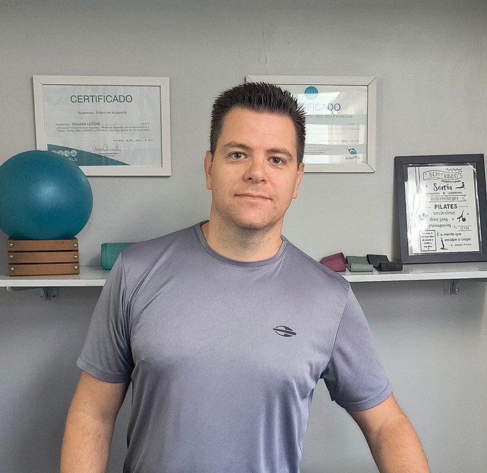 William Leitune, instrutor da WL Pilates