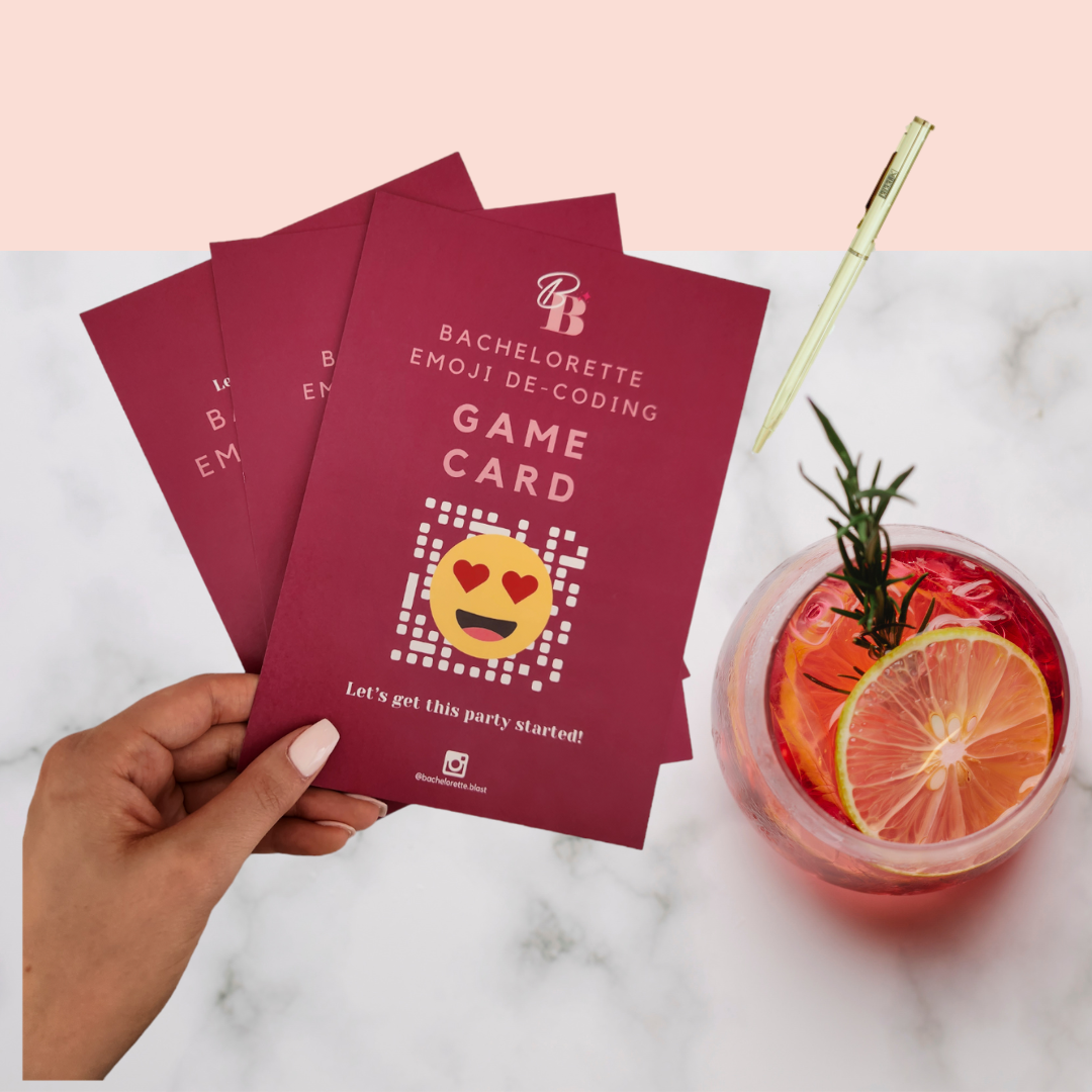 Bachelorette Emoji De-Coding Game Set (8 Player)