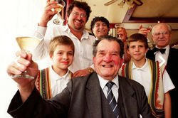 Raising a glass!