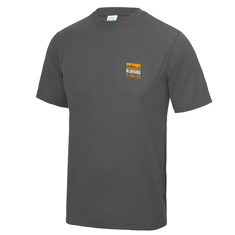 Miniature : T-shirt polyester charcoal homme