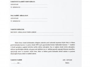 Tahliye Taahhütnamesi