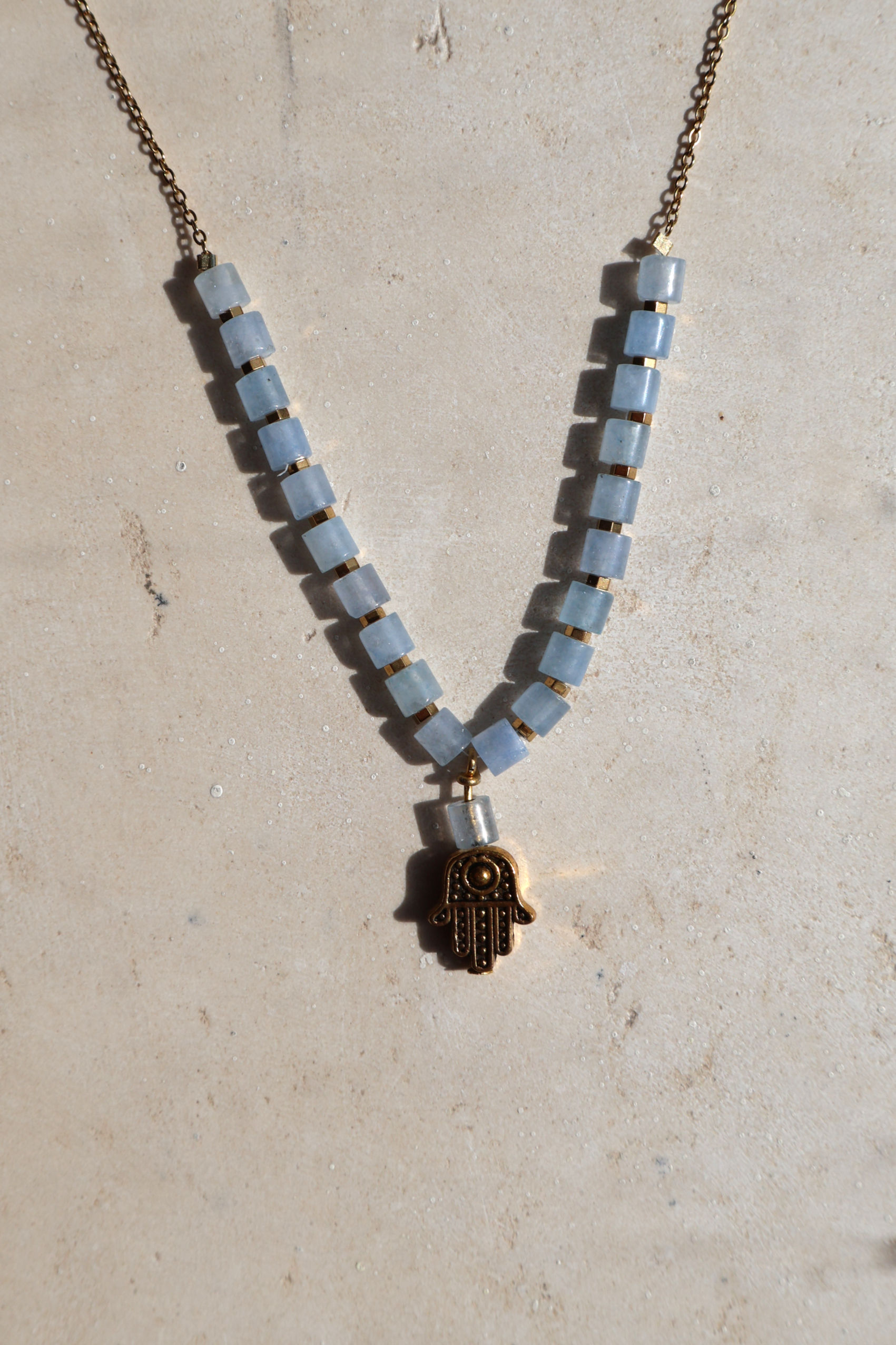 Eva Hamsa Necklace