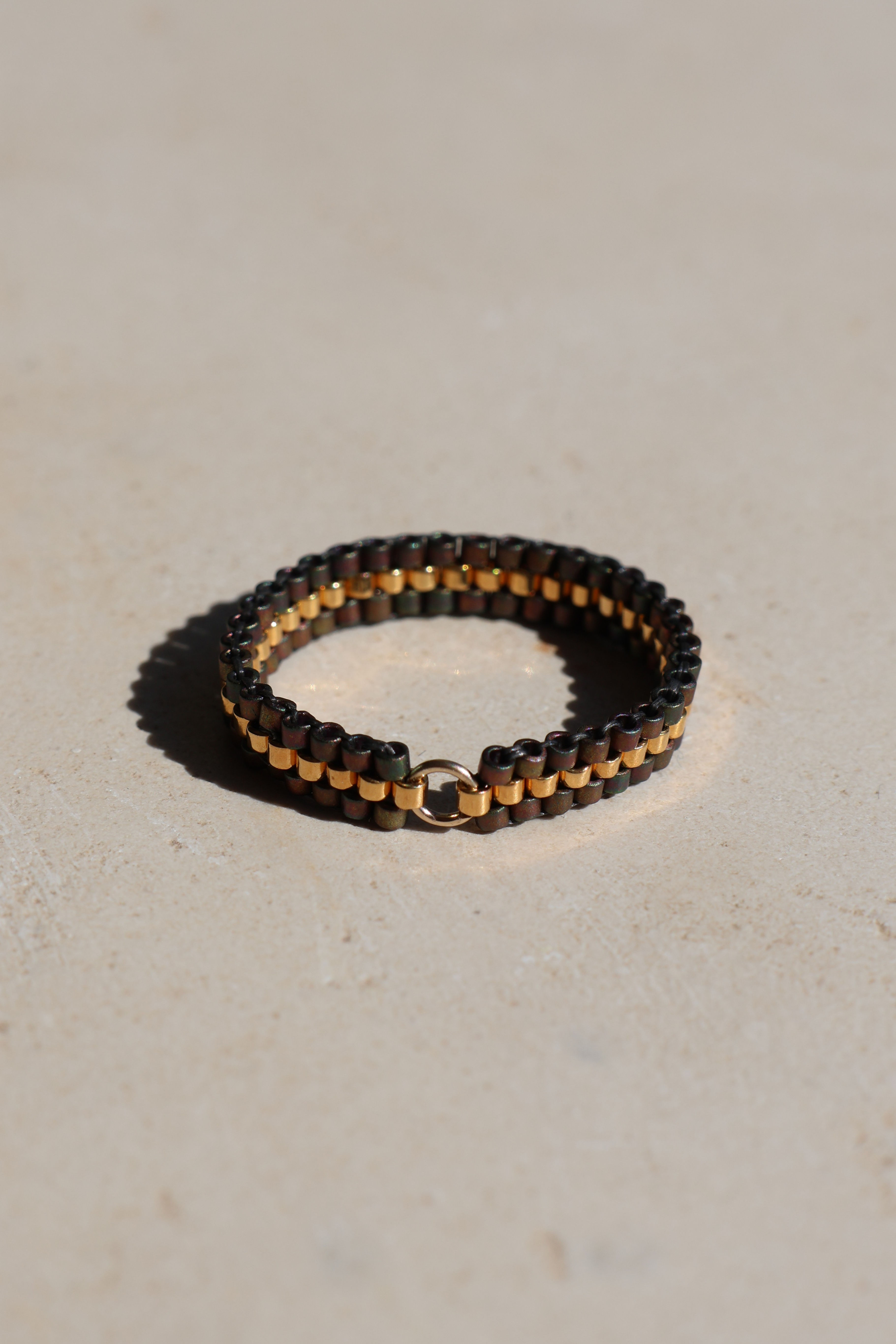Brown Link Ring