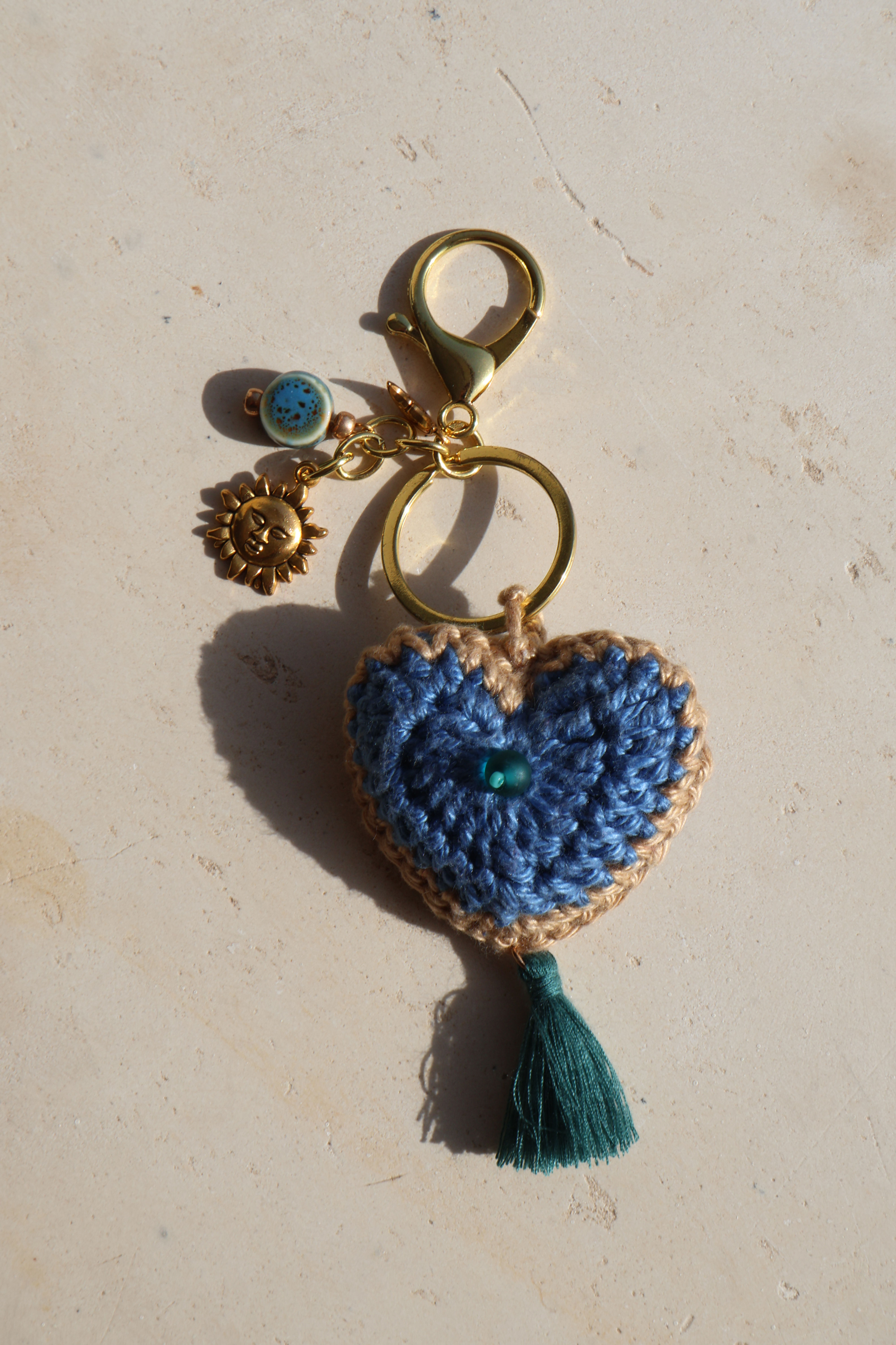 Ocean Heart Charm