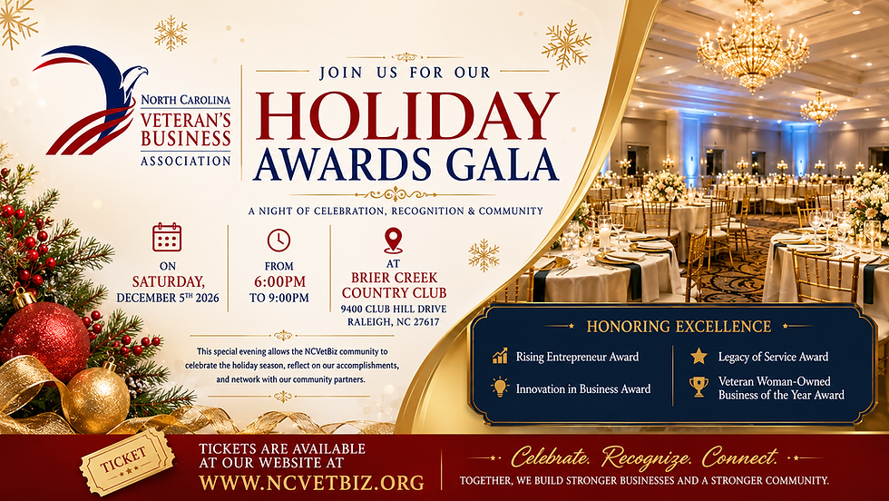 2026 | NC VET BIZ HOLIDAY AWARDS GALA