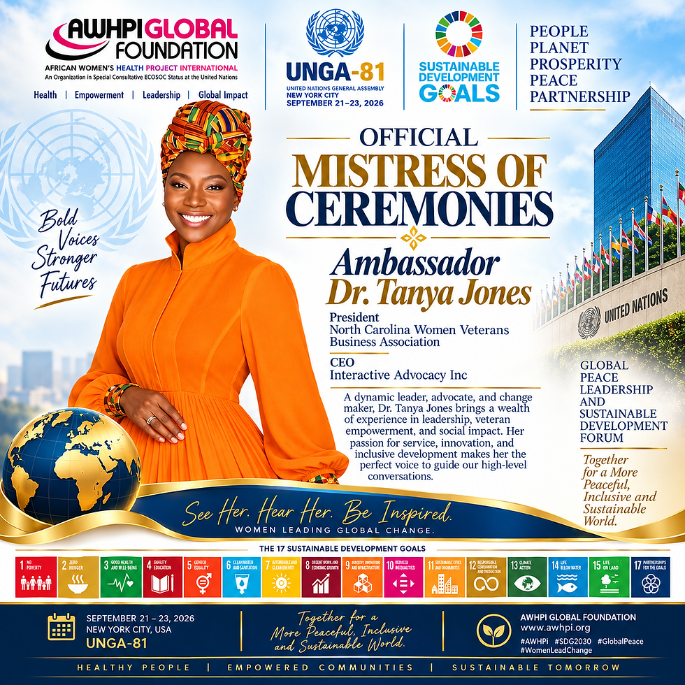 AWHPI GLOBAL FOUNDATION @ UNGA-81