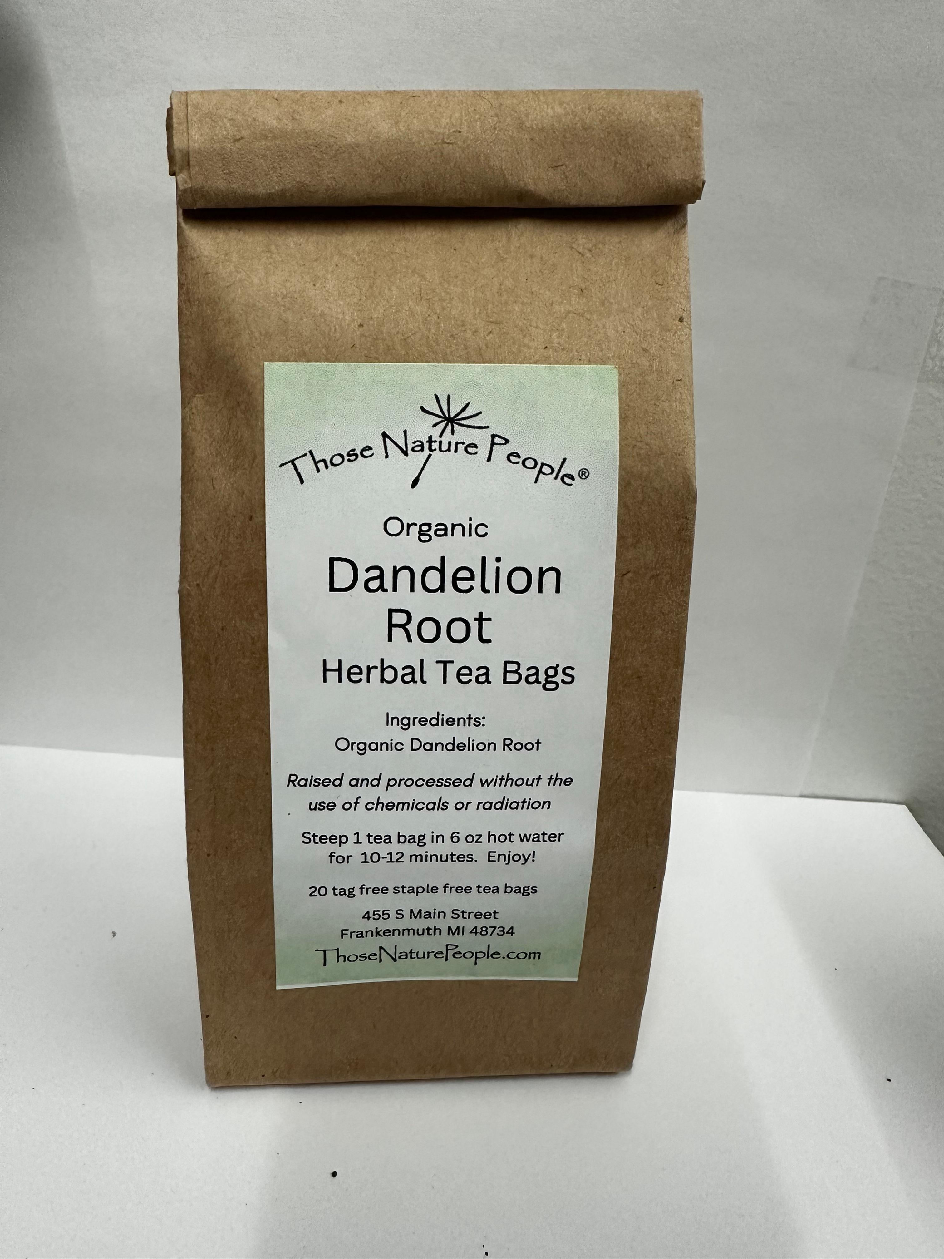 Dandelion Root Roasted Herbal Tea Bags