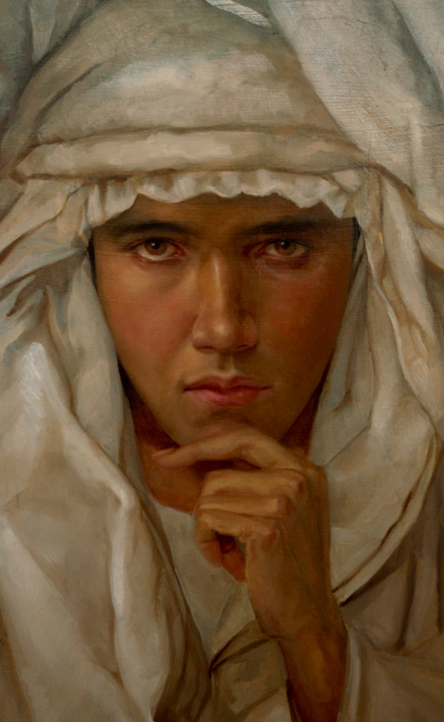 contemplating man
