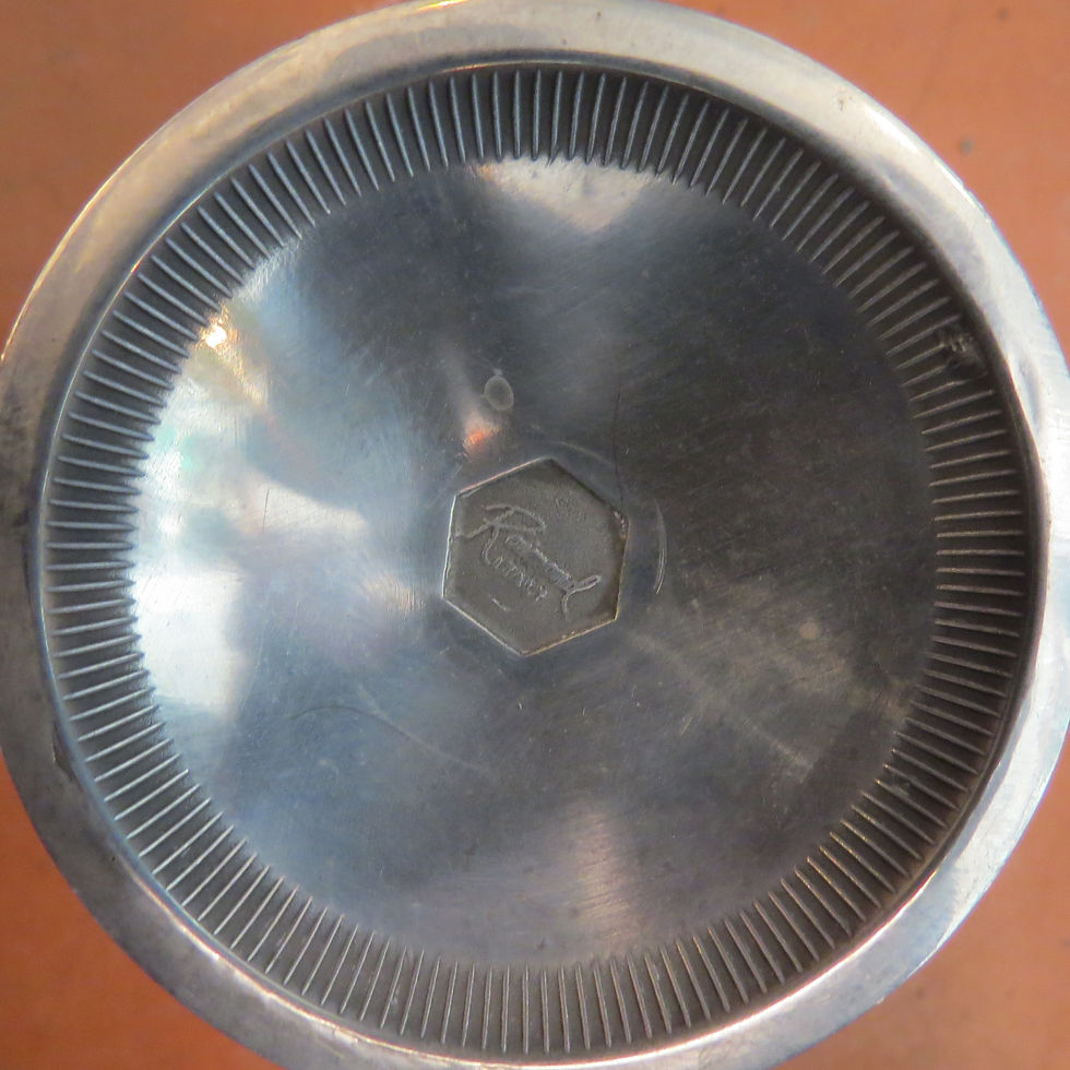 Thumbnail: Pewter Wine Glasses Italian