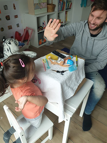 Trabajando en familia