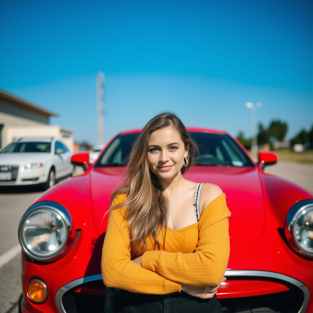 young woman in front of car.jpg