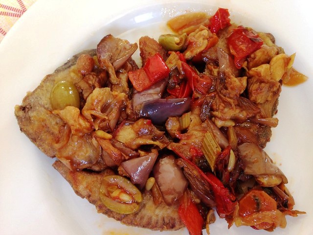 Caponata with tuna