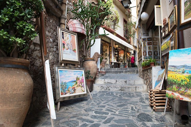 castelmola- paintings