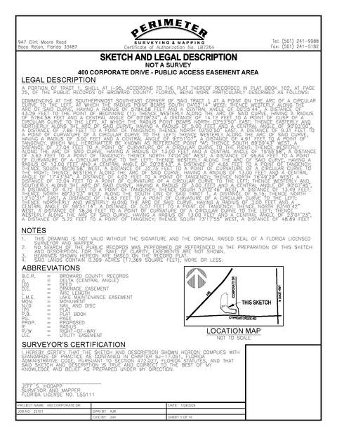 Sketch & Legal Description