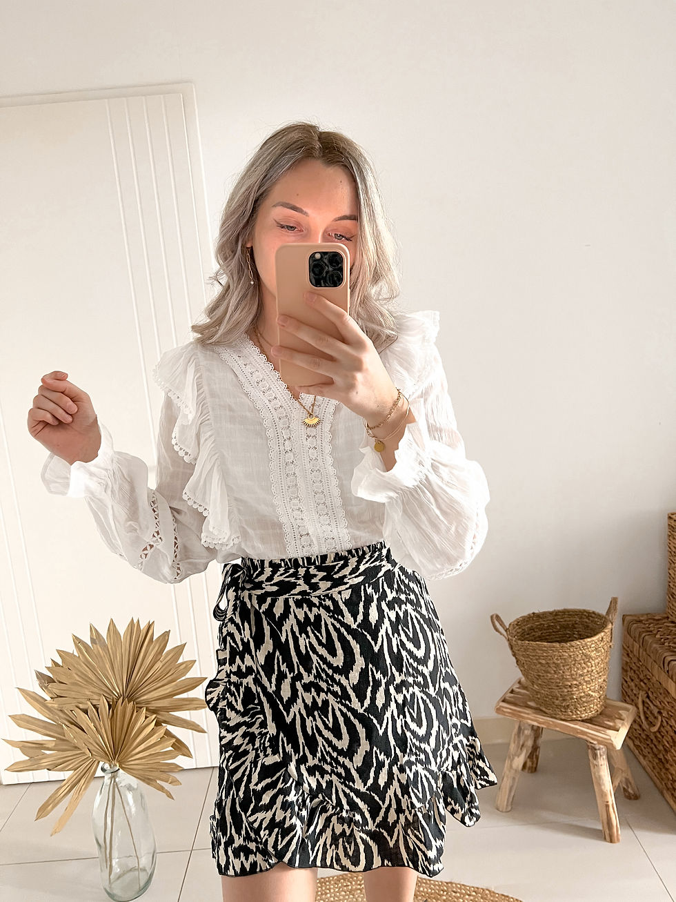 Miniature : Blouse Cléa dentelle blanche