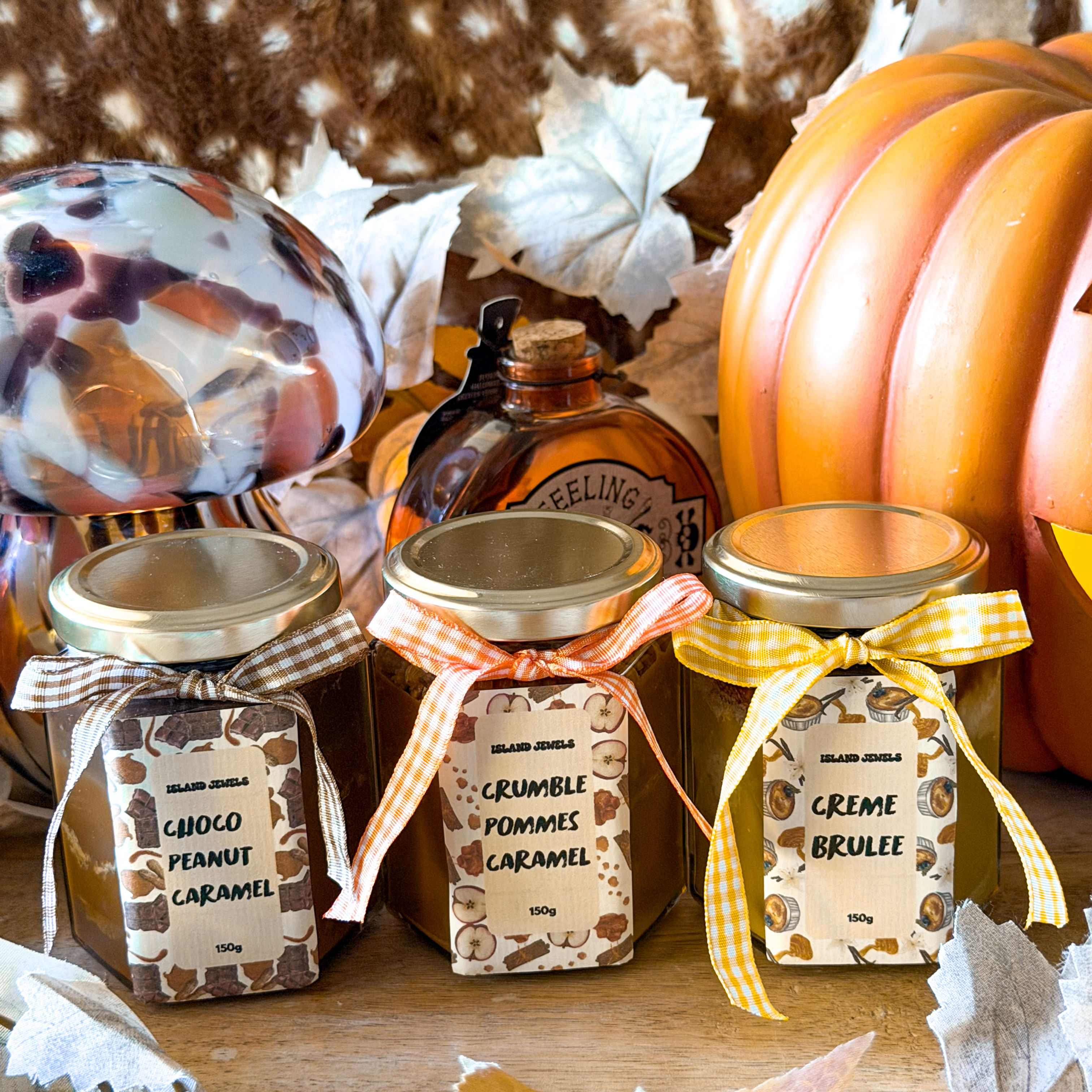 Bougie dessert d'automne