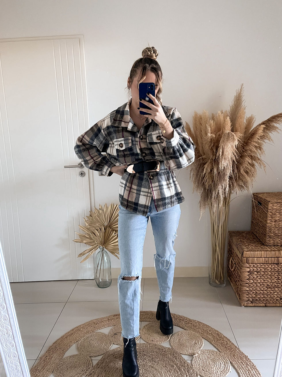 Miniature : Surchemise Céline à carreaux