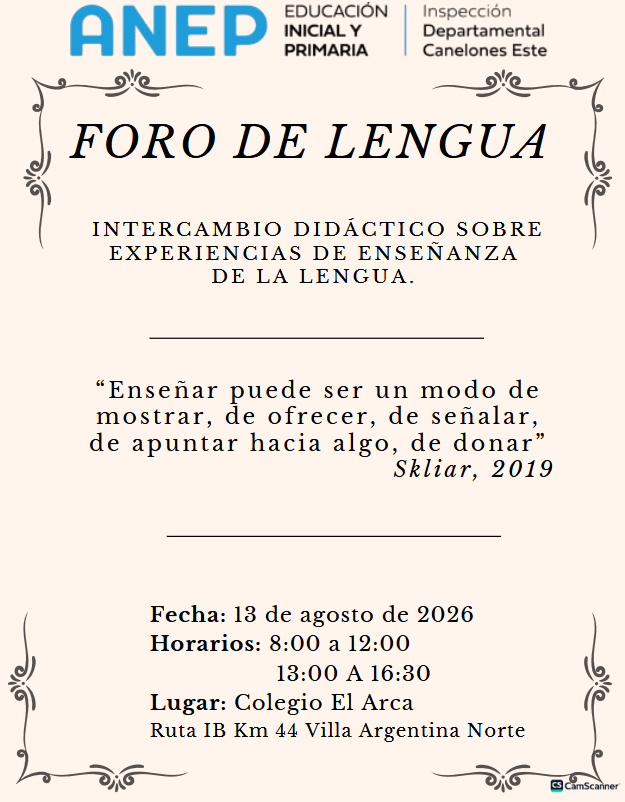 Foro departamental de Lengua