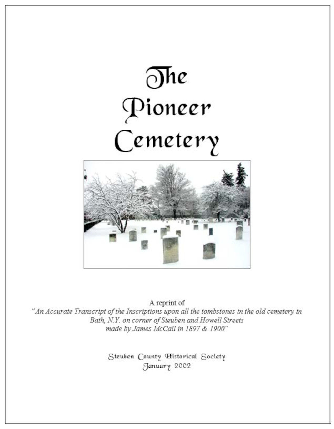 Pioneer Cemetery