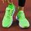 Miniatura: Lightweight Breathable Mesh Women'S Sports Shoes, Solid Color Low-Top Running Sh