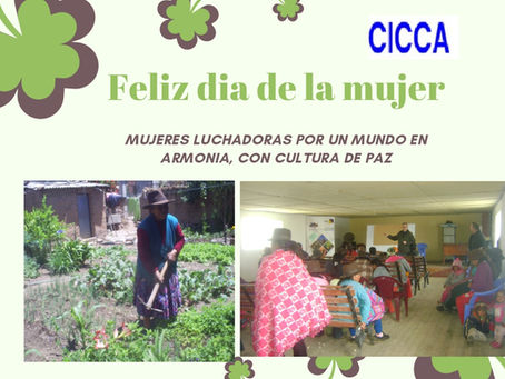 MUJERES LUCHADORAS POR UN MUNDO EN ARMONIA, CON CULTURA DE PAZ