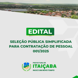 Prefeitura de Itaiçaba abre seleção para contratação temporária na área da Educação