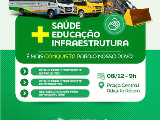 Icapuí-CE recebe três novos veículos para reforçar saúde, educação e infraestrutura