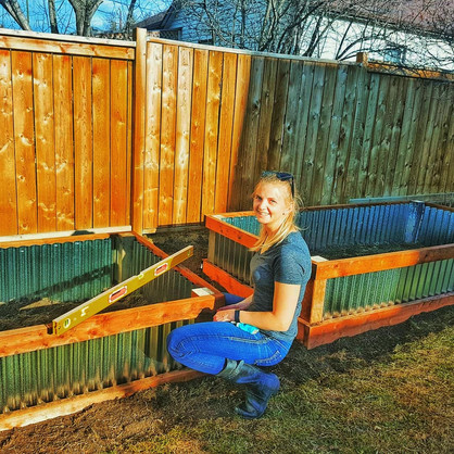 Calgary garden box installation