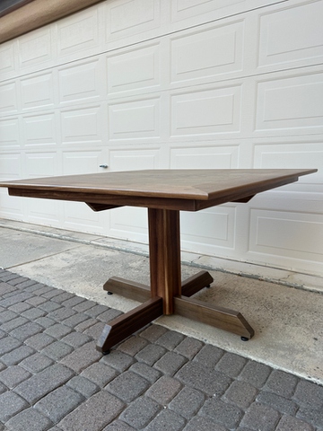 Iroko and Shedua Patio Table