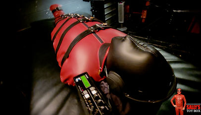 BDSM Sleepsack with Puffy Hood and Electro
