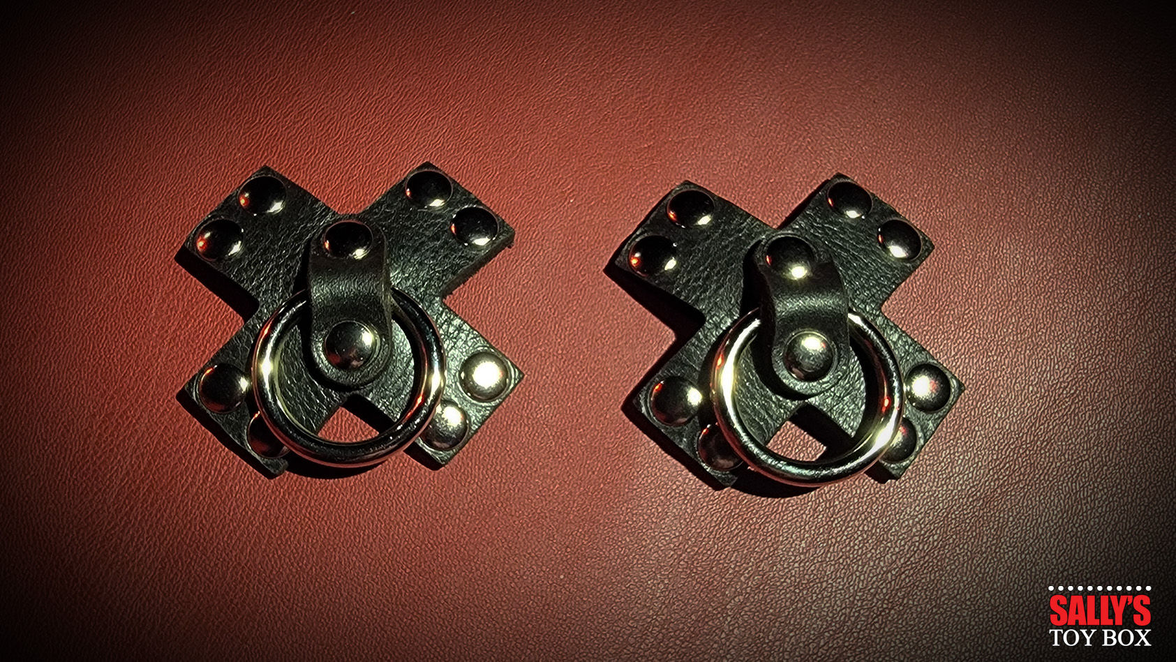 Leather X Nipple Pasties