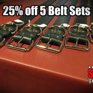 The essential 5 belt bondage set