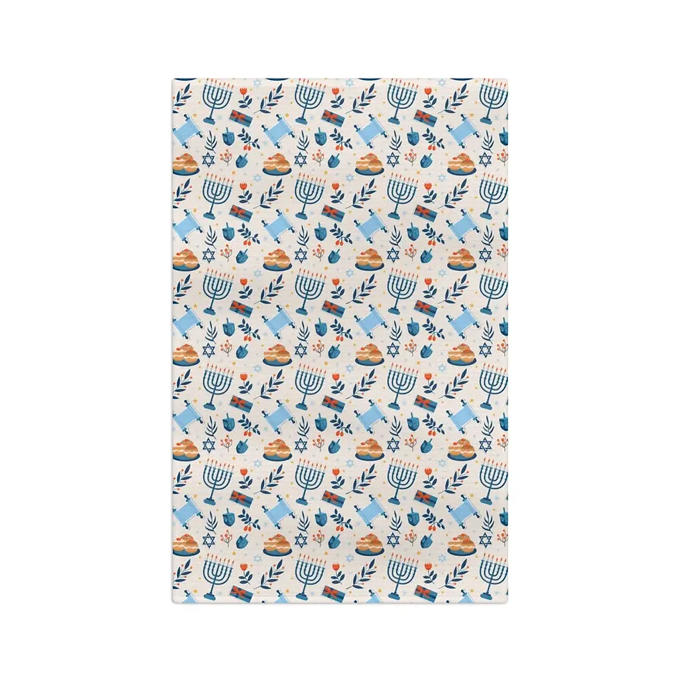 Thumbnail: Hanukkah Soft Tea Towel, Hanukkah Kitchen Towel, Hanukkah Towel, Chanukah Dish