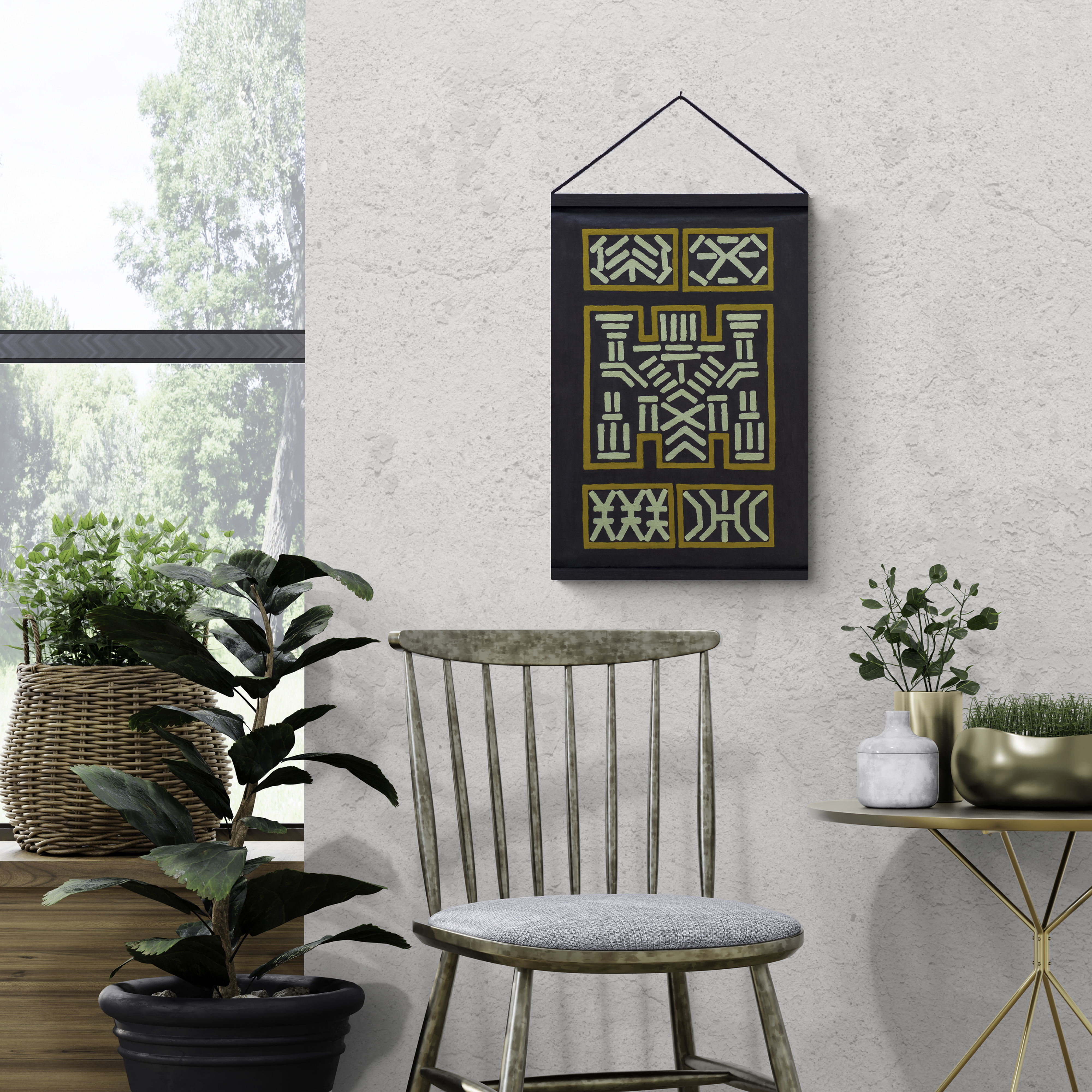 Art by Vered | יצירה מקורית בסגנון שבטי לתלייה על הקיר