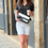 Thumbnail: Black and White Envelope Clutch