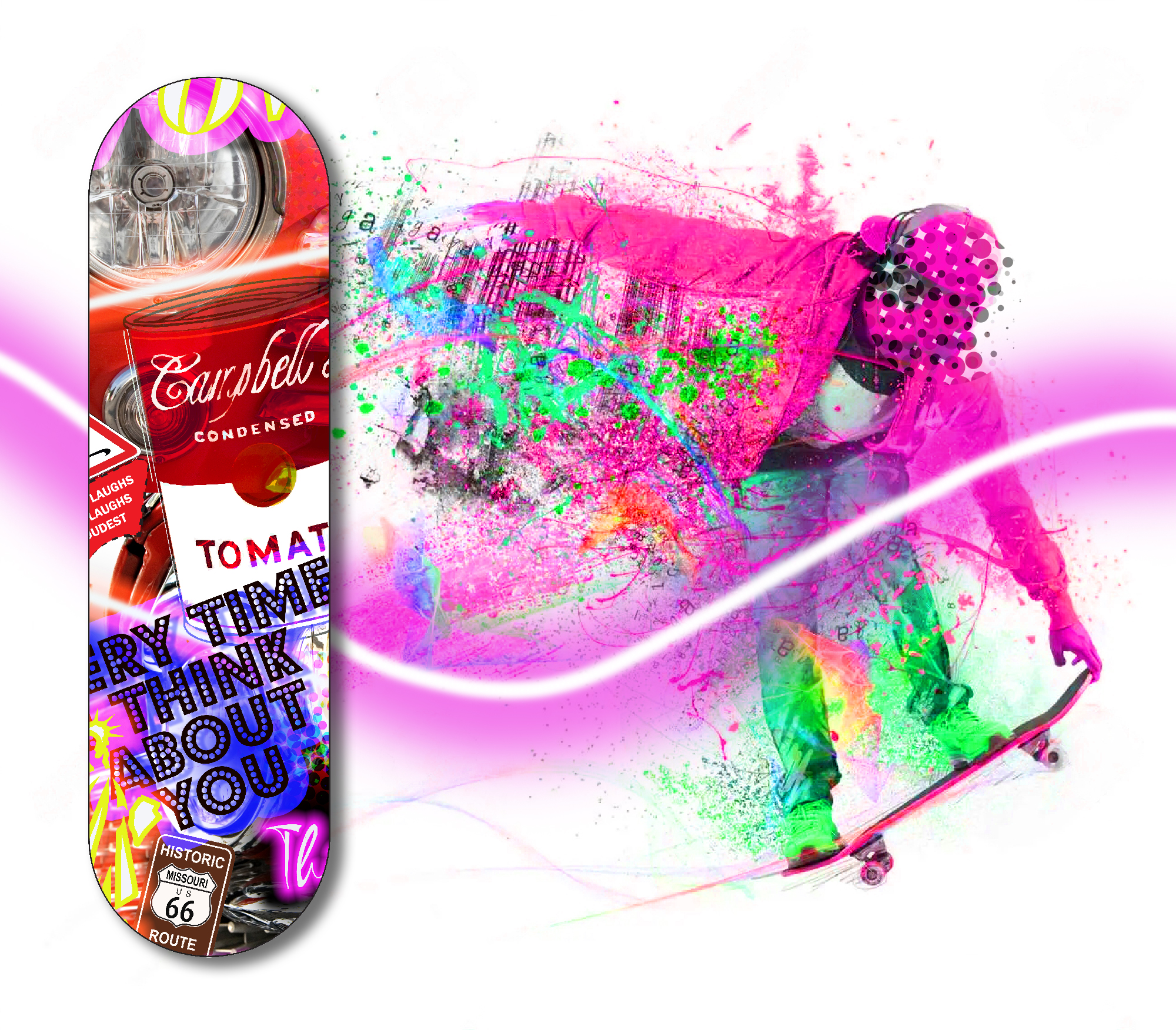 Jacob Trager | USA Icons Skateboard Wall Art - JT