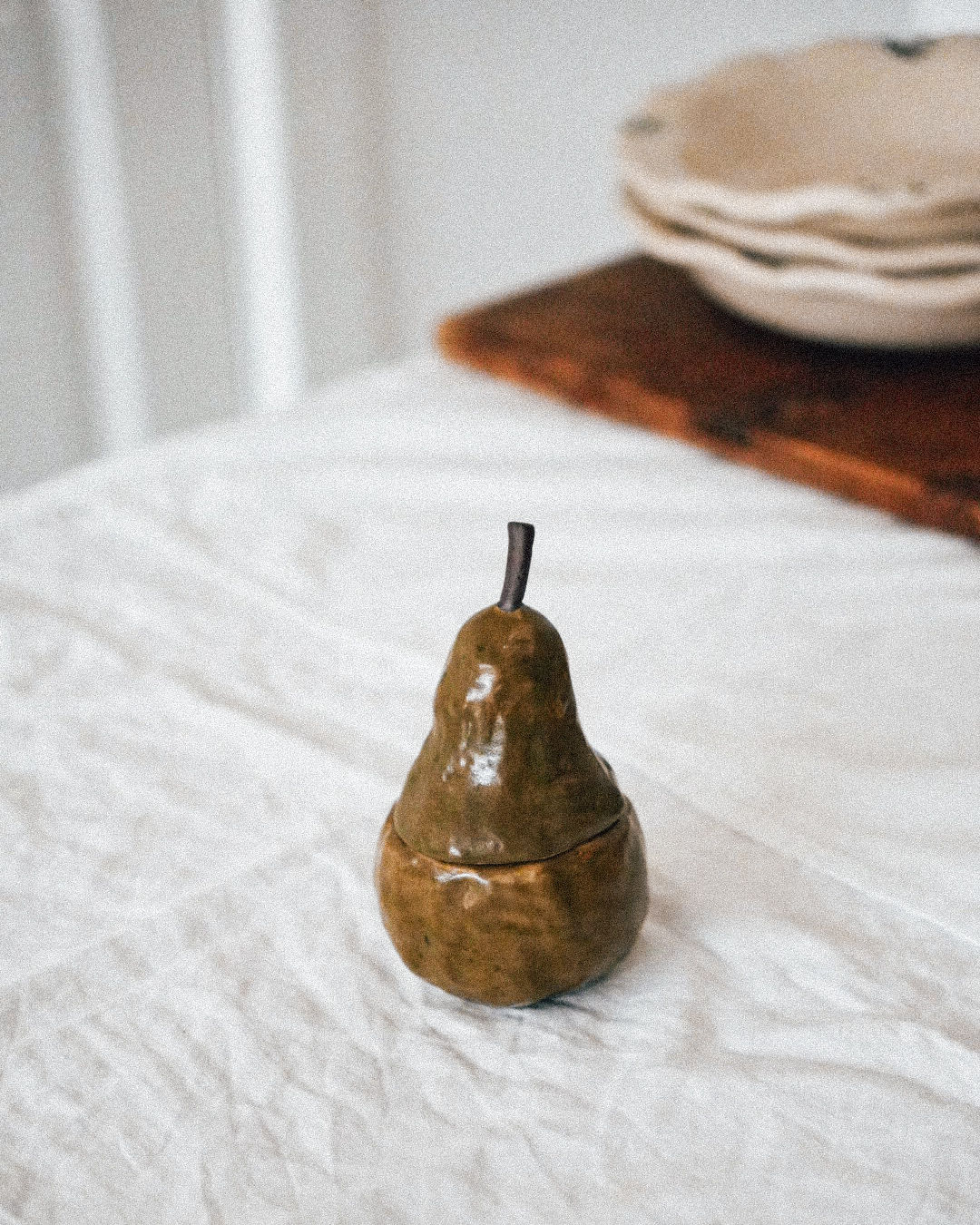 Pear slat keeper - Olive green