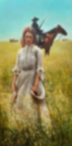 Bright Sadness of the Prairies – Limited Edition Art Poster on Canvas by Vladimir Mukhin