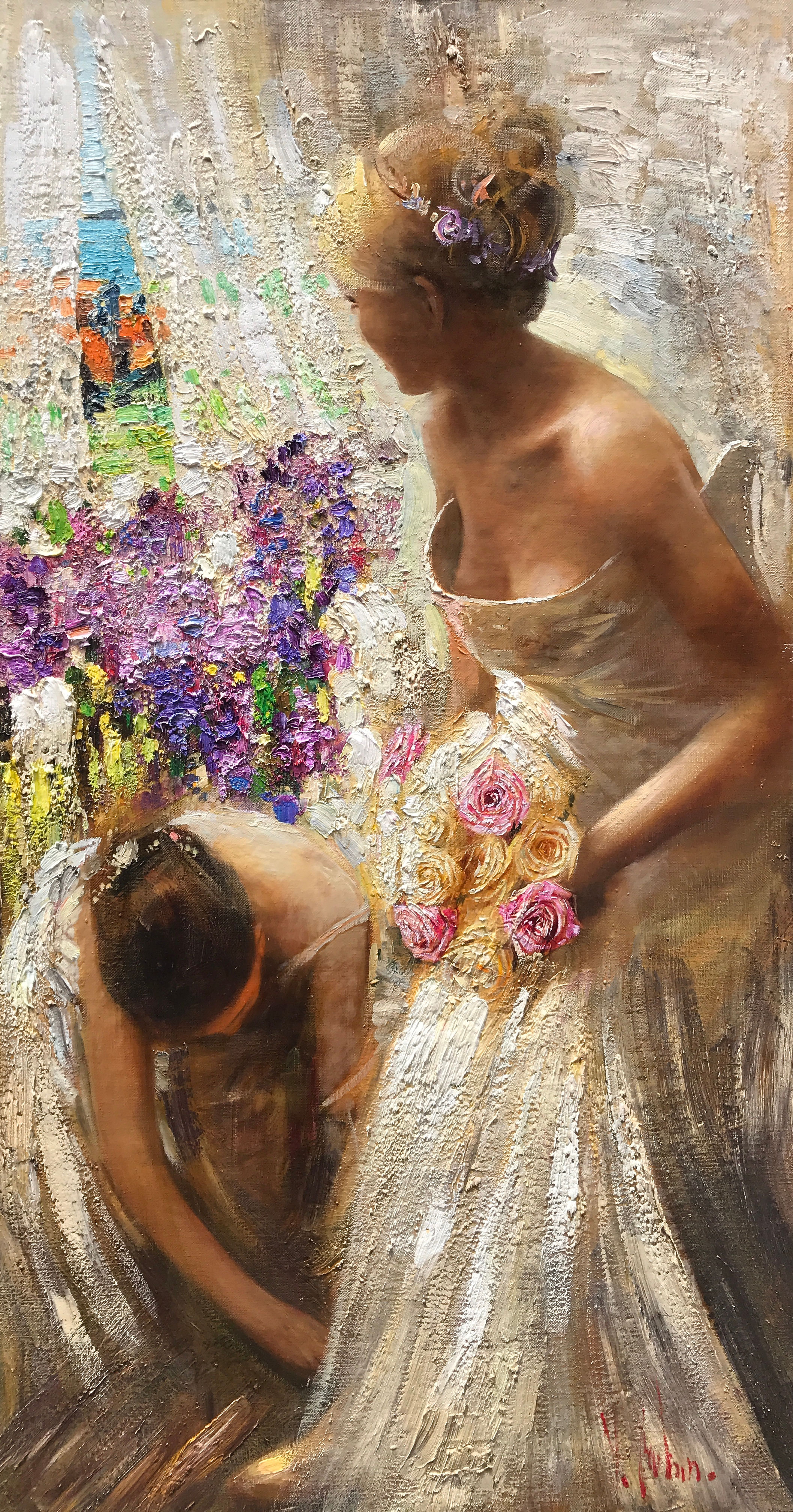 "Wedding Day" 60"x32"Oil on canvas, 2015.